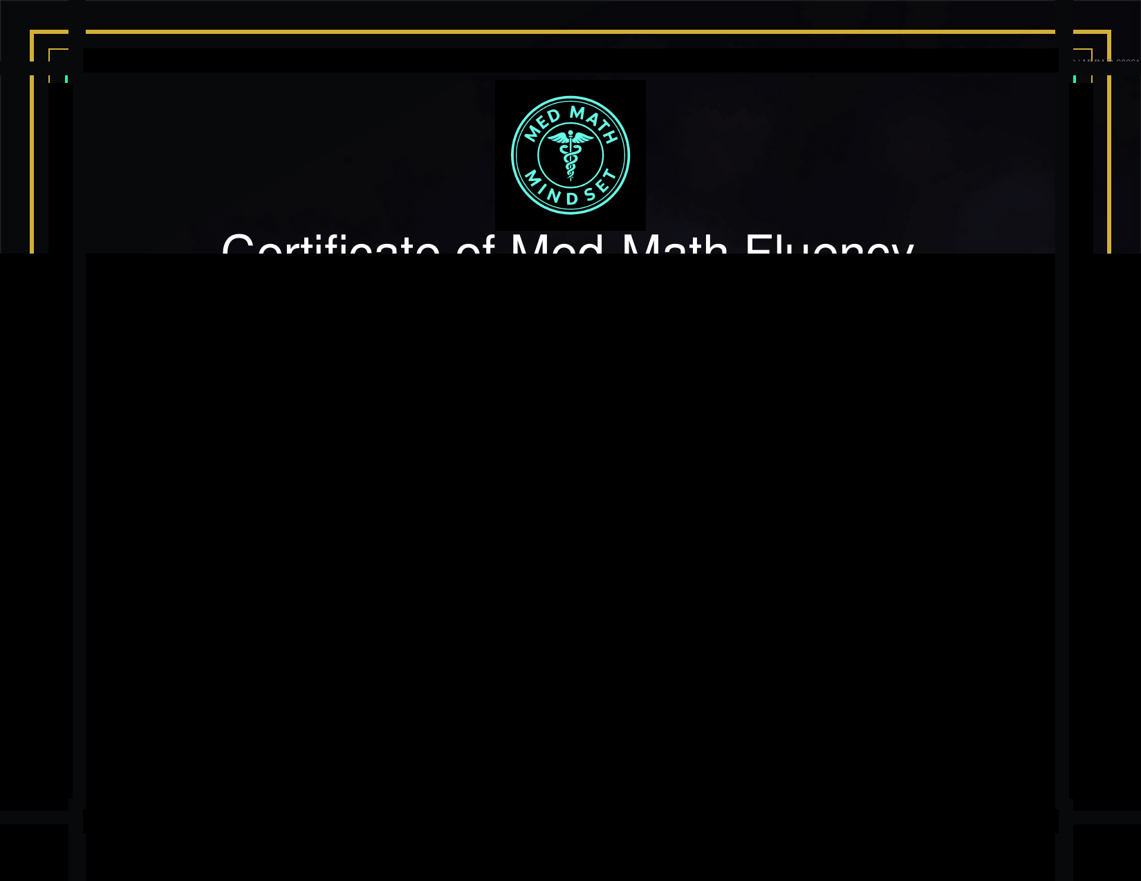 Sample certificate preview